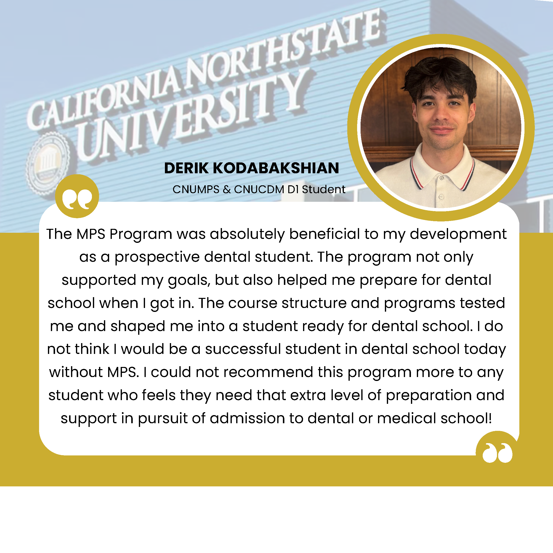 Derik testimonial